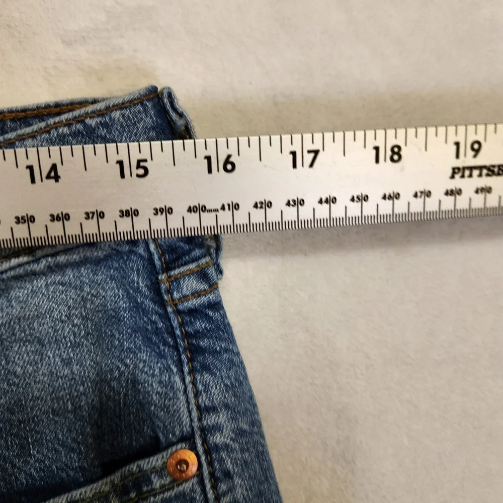 Levis‎ 505 Regular Fit Mens Blue Jeans Medium Wash 32x29 00505-2912 Distressed